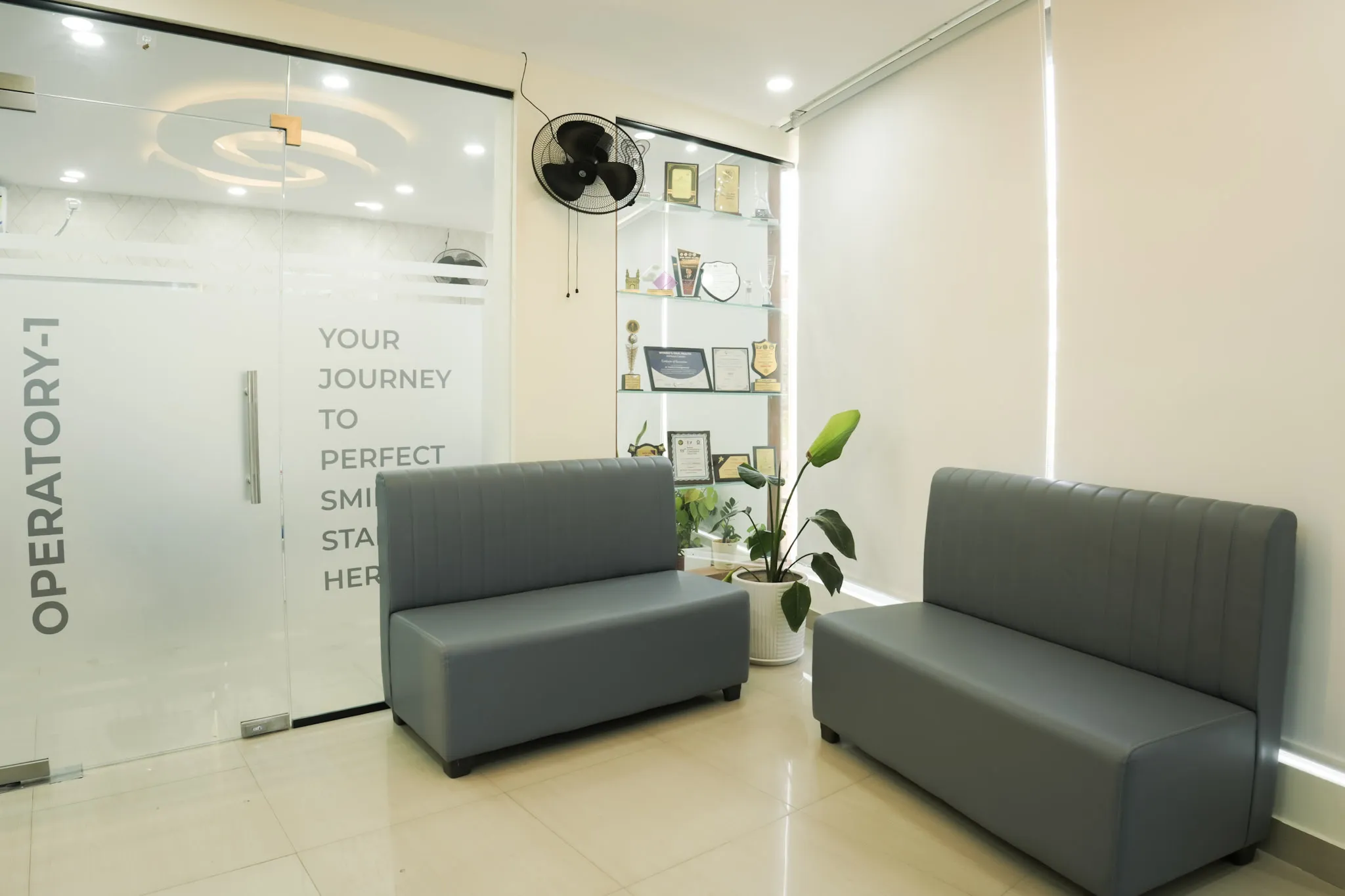 Modern dental clinic interior in Sahakar Nagar, Bangalore