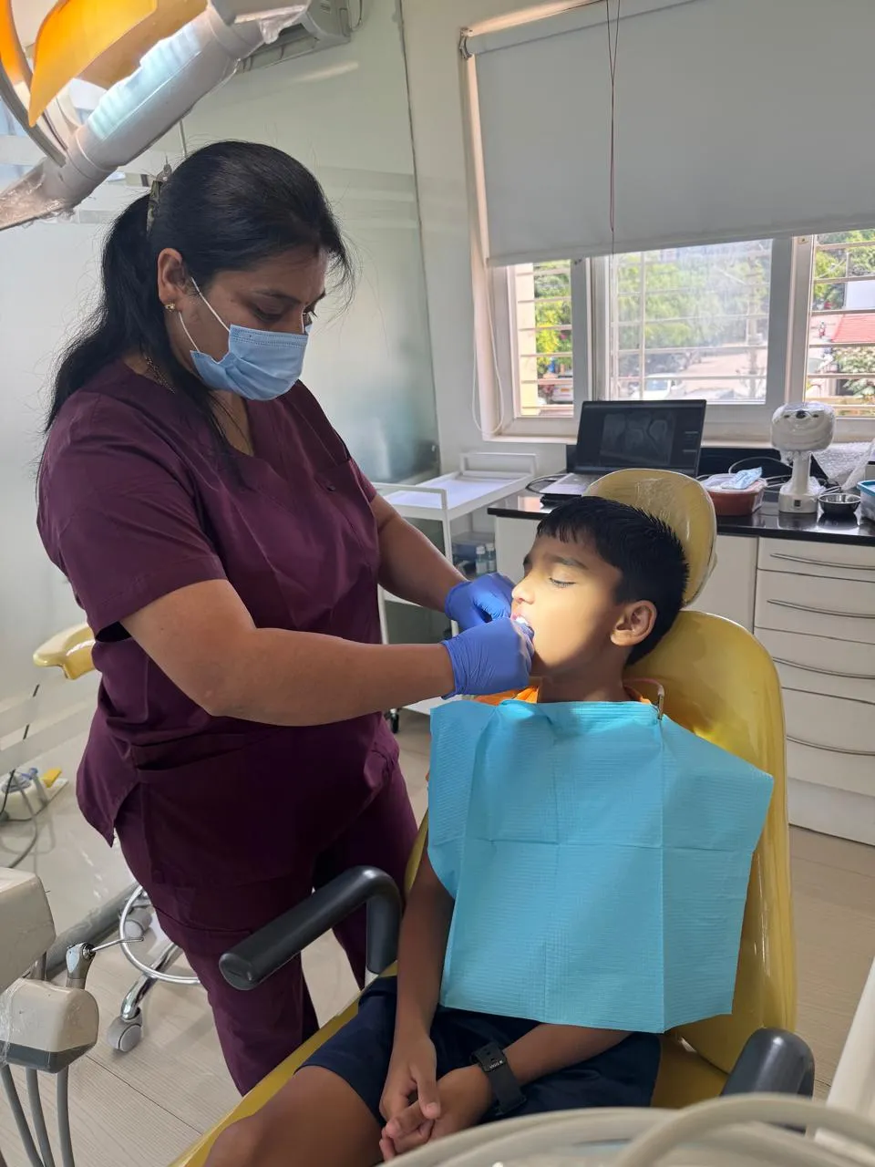 Community oral health talk by dentist in Sahakar Nagar, Bangalore