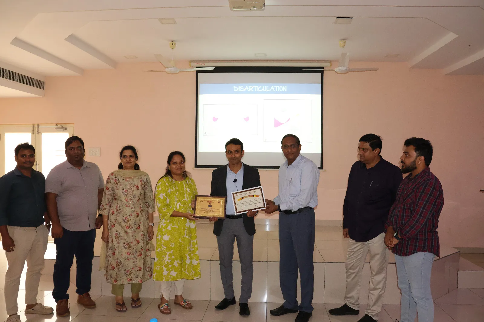 Community oral health talk by dentist in Sahakar Nagar, Bangalore